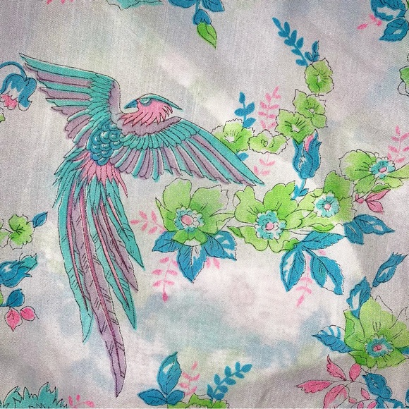 v i n t a g e :: Phoenix Floral Cottagecore Cotton Robe Nightgown - Picture 5 of 13